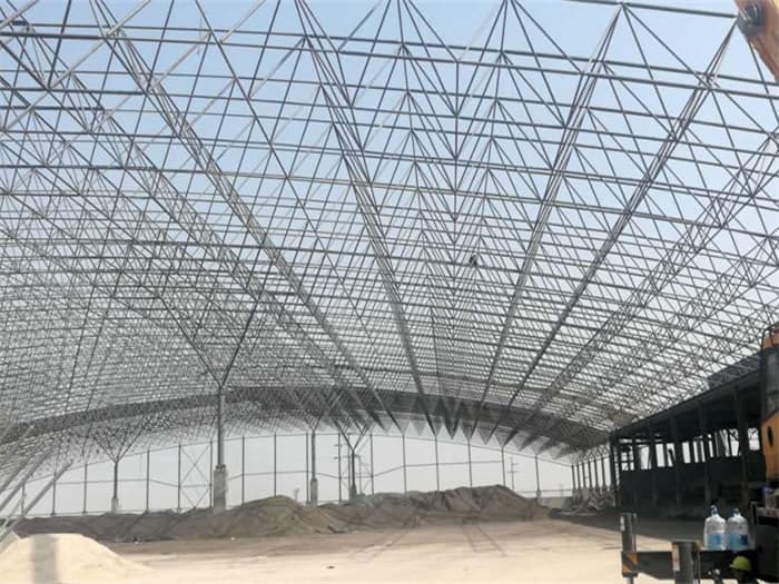 汕头钢厂料仓网架工程